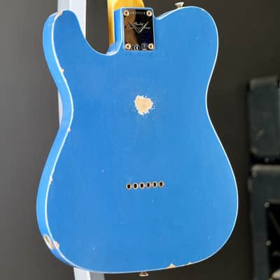 Fender Custom Shop 1963 Telecaster Relic 3A Rosewood Fingerboard Aged Lake Placid Blue image 10