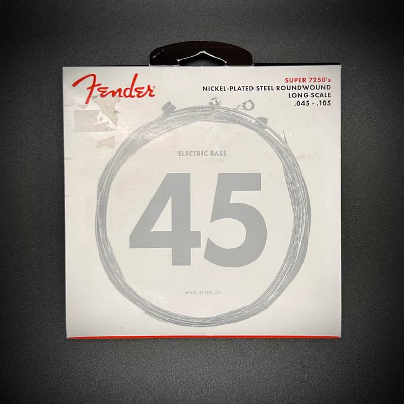 Fender 7250 Long Scale, 7250M .045-.105, Roundwound Bass Strings, Nickel Plated Steel image 1