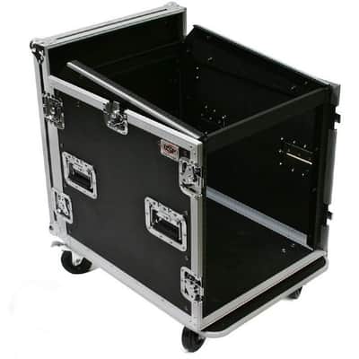OSP 10-Space ATA Mixer Rack Road Tour Flight Case 12-Space Depth - MC12U-10 image 1