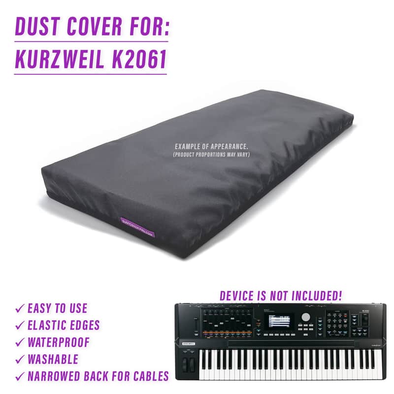 DUST COVER for Kurzweil K2061 image 1