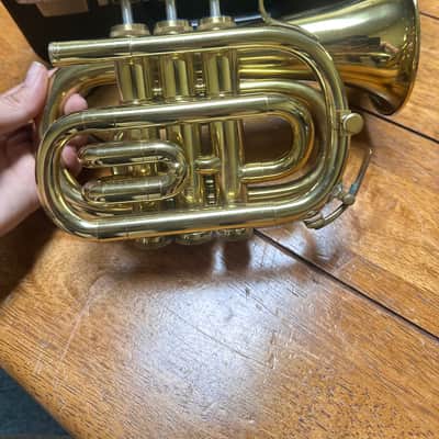 Amati Kraslice ATR 304 Bb Pocket Trumpet w/ Original Hard Case - Made in Czech Republic image 3