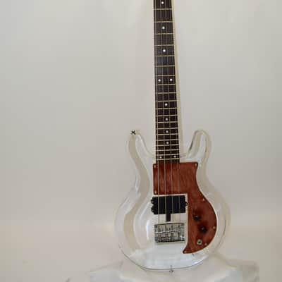 Bad Cat Instruments AC-230 Acrylic Custom 4-String Electric Bass Guitar, Transparent Lucite w/ EMG Pickup image 1