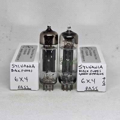 Sylvania 6X4 Matched Pair NOS Rectifier 6X4 EZ90