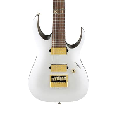 Ibanez K7YANG Head Signature 7 String - Flat White image 1