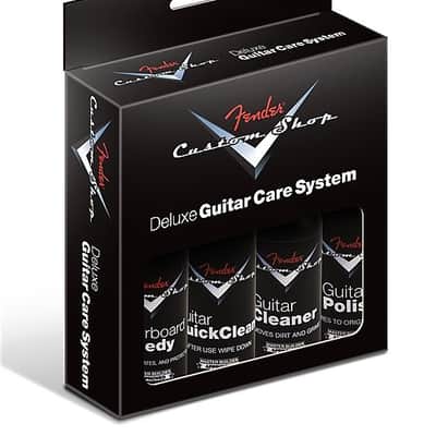 Fender Custom Shop Deluxe Guitar Care System, 4 Pack, Black 2016