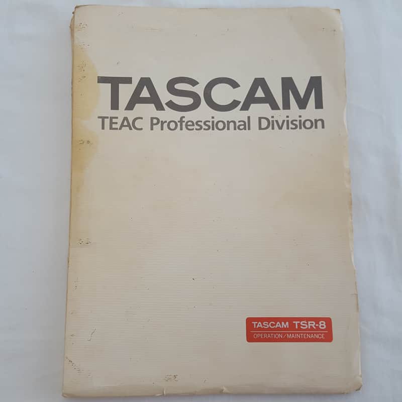 1980s TASCAM TSR-8 Manual Brown