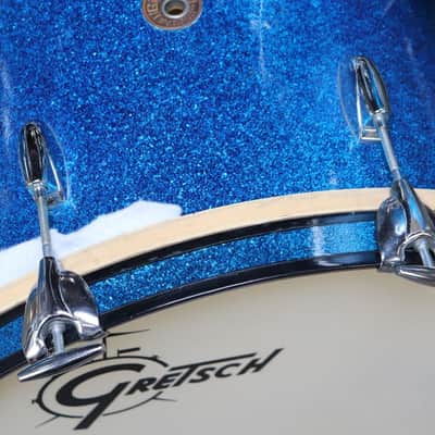 Vintage 1950's/60's Gretsch 6 Ply Shell Pack Blue Sparkle image 8