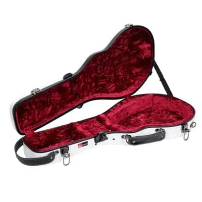 Crossrock CRF5030MF Ultra-Light Fiberglass F-Style Mandolin Case - White image 2