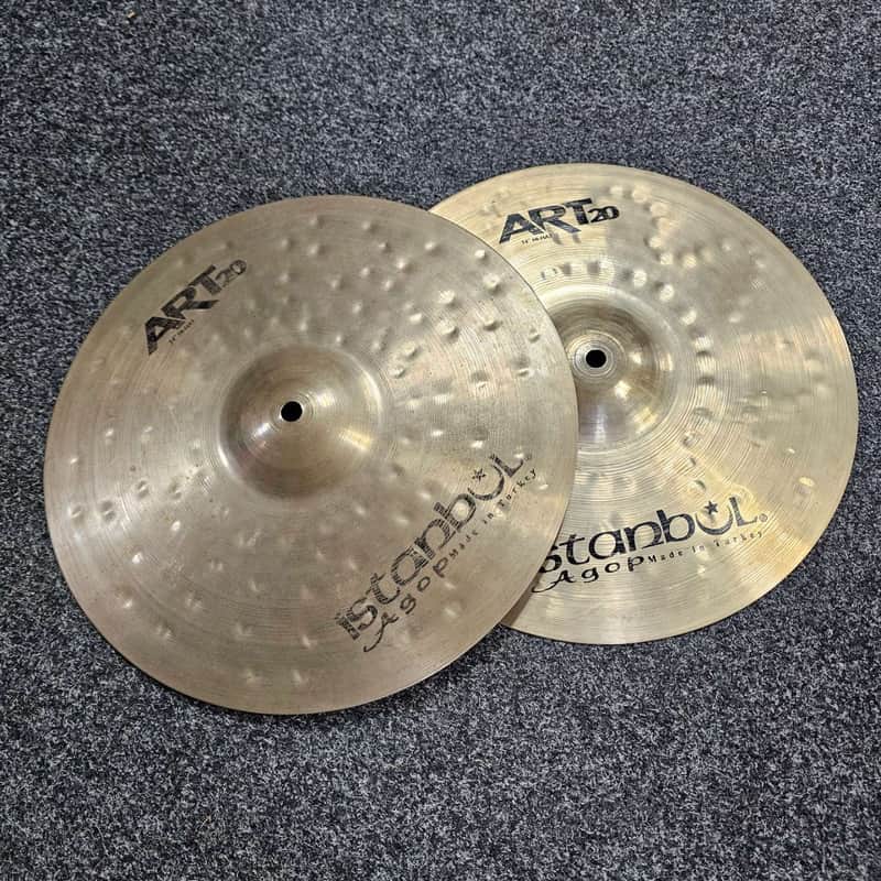 Hi-Hat Cymbals 14" Istanbul Agop Art20 USED! RKART120626 image 1