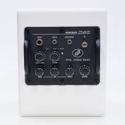 Extremely Portable! Phil Jones X4-C Nanobass Combo Amp White Single channel 35 Watt Multi Instrument Combo Amp, Only 5.3 lbs., Can be powered by Powerbank image 8
