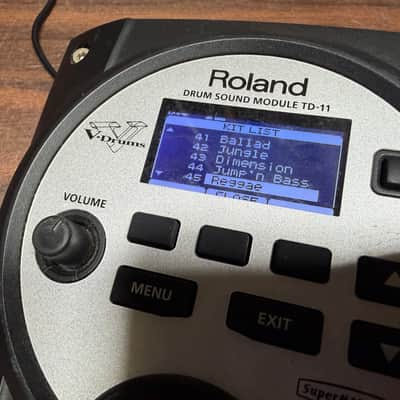 Roland TD-11 V-Drum Module w/Mount, Clamp, VEX, Wiring Harness, & Power -A1C9851 image 21