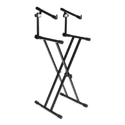 Gator Heavy-Duty 2 Tier X Style Keyboard Synthesiser Stand image 2