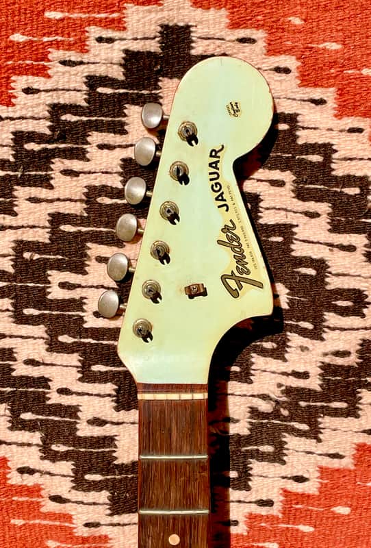 1963 Fender Jaguar Neck Sonic Blue Custom Color Pre CBS Rare 1960's Vintage image 1