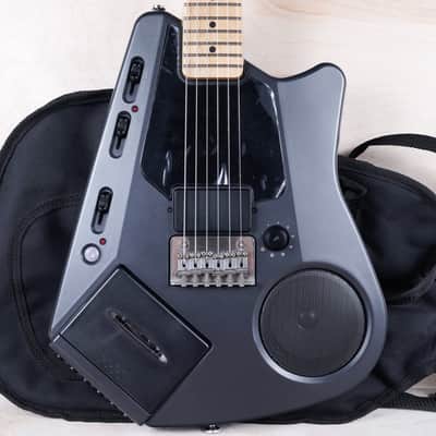 Casio EG-5 Electric Guitar with Onboard Cassette Deck / Amplifier 1980s Black w/ Bag, Cassette, Power Supply