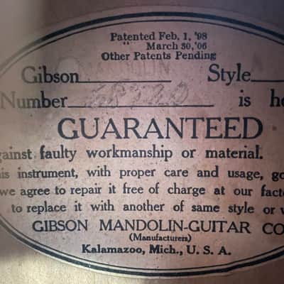 Gibson  A style  Mandolin 1921 - Black image 22