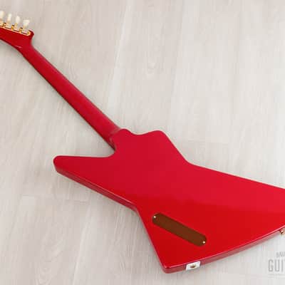 2022 Gibson Custom Shop Historic ‘58 Korina Explorer Cardinal Red 1 of 15 w/ Case, COA, Tags image 12
