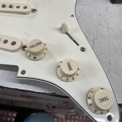 Fender Custom shop strat pickups pickguard assembly - Off white image 3