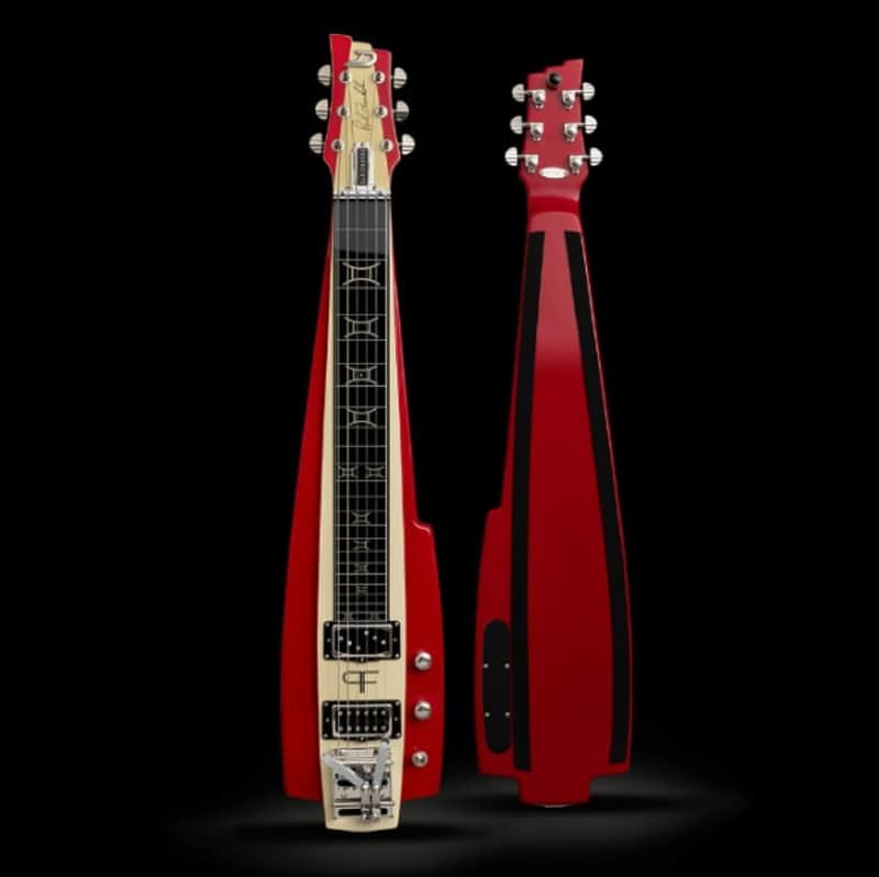 Duesenberg Alliance Series - Lap Steel - Paul Franklin Red with Case image 1