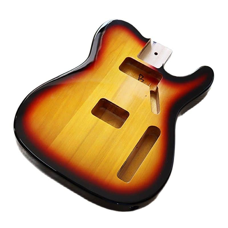 Poplar wood TL Guitar body sunburst color guitar barrel image 1