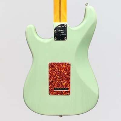 Fender American Professional II Stratocaster Thinline Limited-Edition Electric Guitar 2024 - Transparent Surf Green image 4