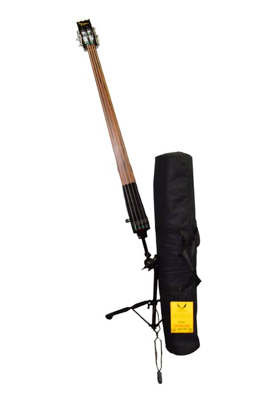 Dean Pace 4-String Electric Upright Bass, Black w/ Stand & Bag Bild 1