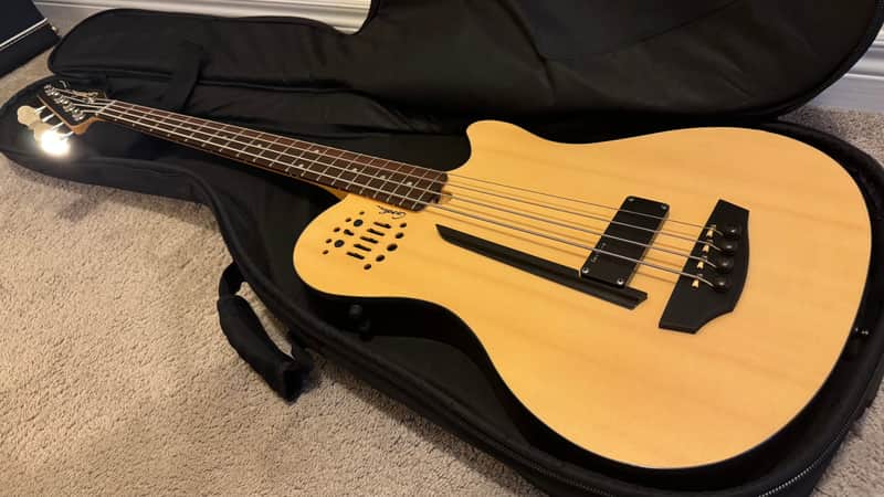 Godin A4 Ultra Fretted Bass - Semi Acoustic/Electric with Synth Access image 1