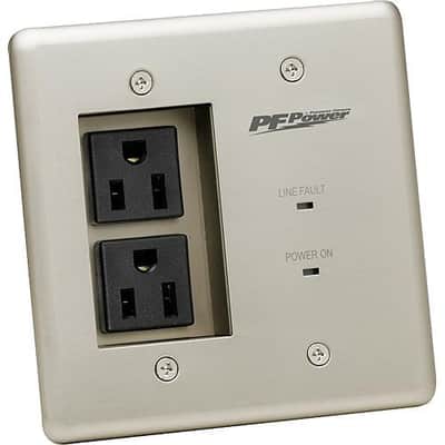 Panamax 15A In-Wall Power Conditioner, 2 Outlets, W Surge Protection, EVS, EMI/RF Filtration image 1