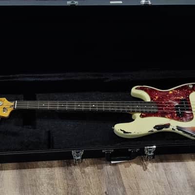 MyDream Partcaster Custom Built - PBass Aged White over Sunburst Hepcat 62' image 1