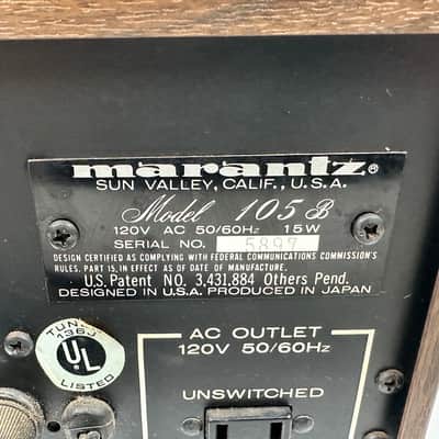 Marantz 105 B 105B AM FM Tuner Stereophonic Vintage image 8