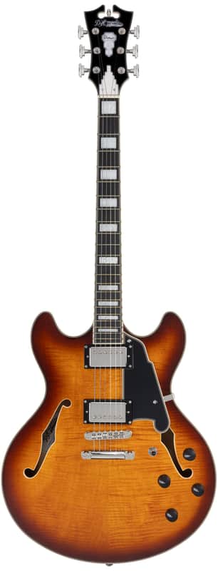 D'Angelico DAPDCDITBNS Premier DC- Dark Iced Tea Burst image 1