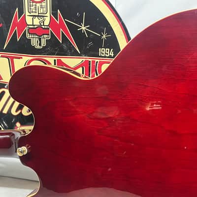 Epiphone Riviera P93 WR Semi-Hollow Body Electric Guitar - Wine Red image 13