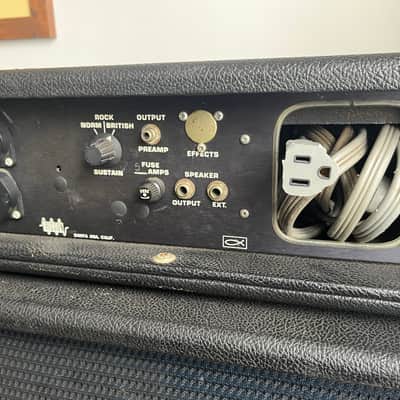 Risson Pro Bass 1980s Solid State Head and Matching 215 Cab Vintage and Rare California Made - Sounds like a Sunn image 5