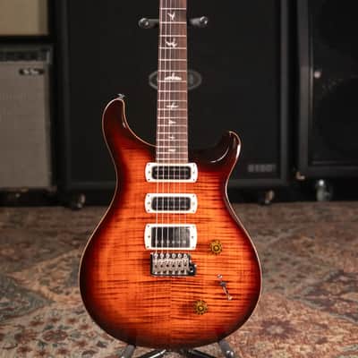 PRS SE Studio Electric Guitar - Orange Tiger Smokeburst with Gig Bag image 3