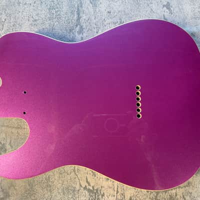 BMC Guitar Body 60's Style Tele® Telecaster® Standard Route Double Bound Purple Metallic image 3