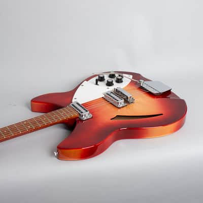Rickenbacker Model 335 Semi-Hollow Body Electric Guitar (1966), ser. #FI-3126, original silver tolex hard shell case. image 7