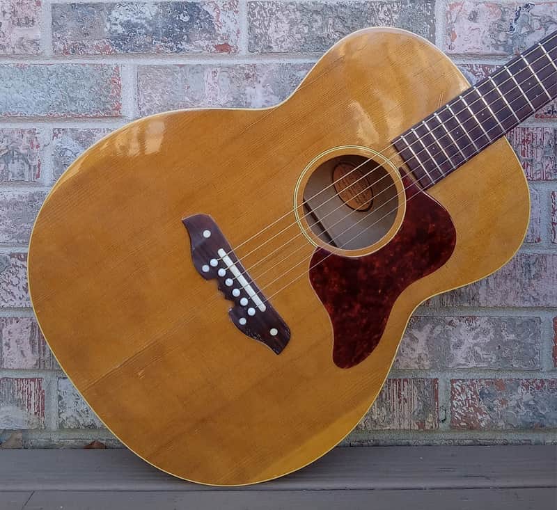 Vintage Circa 1967 Mosrite Serenade Acoustic Guitar Project w/ Gig Bag! image 1
