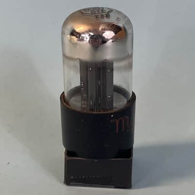 1954 Sylvania 6SN7GTA Vintage Black Plate Chrome Top Motorola Preamp Tube! T262 image 4