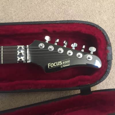 Kramer Focus 4000 1983 Floyd Rose guitar black gloss with case - ESP image 10
