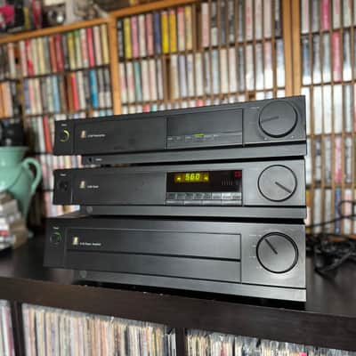 Acoustic Research C6, T4 & P10 Pre Amp, Tuner and Power Amp 1980s - Black image 1
