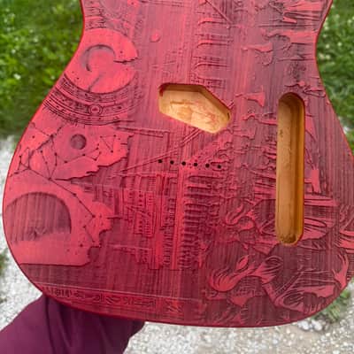 Engraved telecaster style body image 4