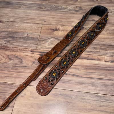 Carlino Orianthi Tiger Eye Tan Scale leather 2026 - Tan image 2