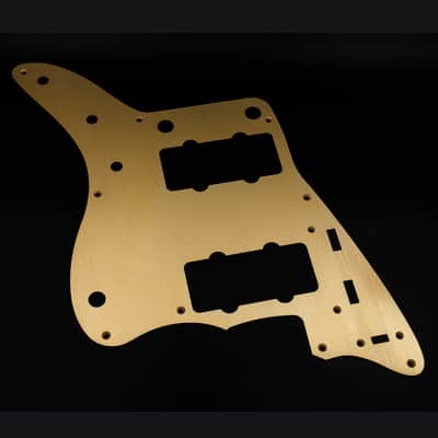 HERAD 9-hole Jazzmaster Pickguard. Gold Anodised Aluminium. 58/59 style. Anodized Scratchplate. image 5