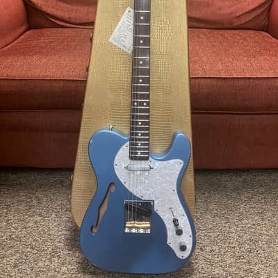 Nash T-69TL Thinline Tele Ice Blue Light Aging Lollar Pickups with Case image 4