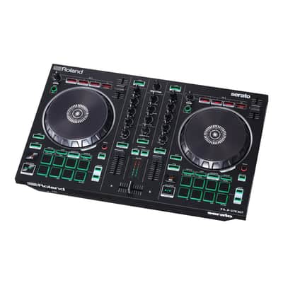 Roland DJ-202 Lightweight Design Easy-Grab Handles Plug-and-Play Connectivity Two-Channel Four-Deck USB Powered Serato DJ Controller with Serato DJ Pro Upgrade image 2