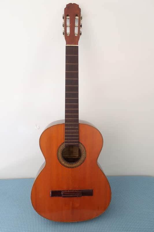 Project Vintage 1960s Silviano Herrera Classical Guitar H-Sil Mariachi Studio Project Crack On Lower Bout Rarely Listed For Sale Paracho Mexico Mexican Jesus Herrera image 1