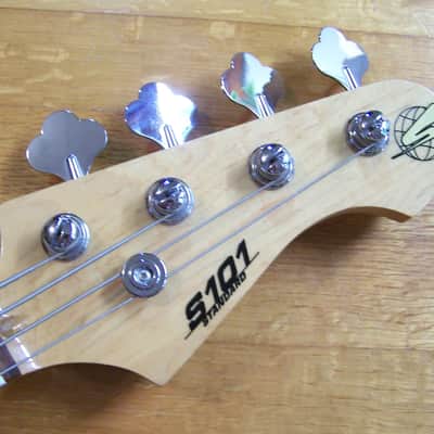 S101 Standard JF-J2-BK Jazz Bass Guitar image 6