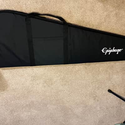 LEFT HANDED SCHECTER NIKKI SIXX BASS GUITAR WITH EPIPHONE GIG BAG image 8
