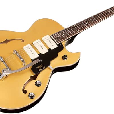 Guild Starfire I Jet 90 with Vibrato - Satin Gold image 4