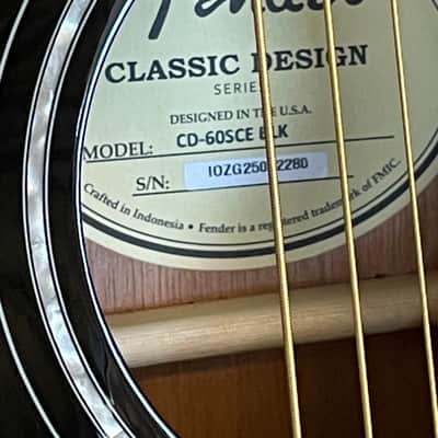 Fender CD-60SCE 2025 - BLK image 5