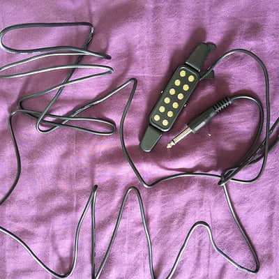Guitar Pickup Acoustic Electric Transducer for Acoustic Guitar, Cable Length 10' (Gold) image 6